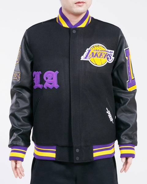 LOS ANGELES LAKERS CLASSIC WOOL VARSITY JACKET (BROWN) – Pro Standard