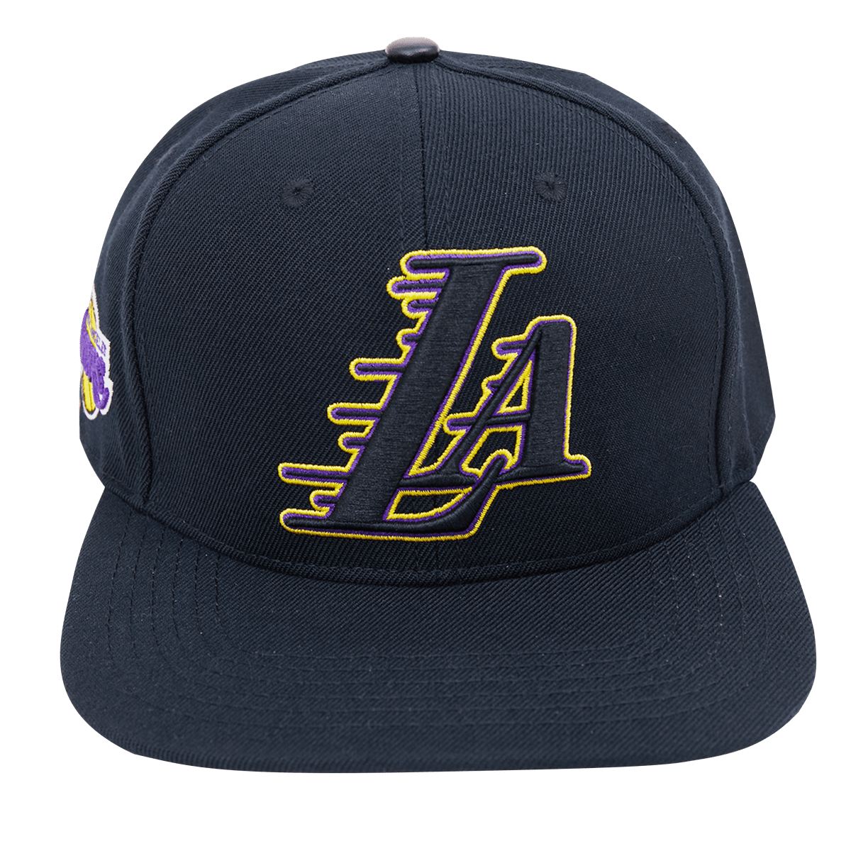 LOS ANGELES LAKERS CLASSIC LOGO SNAPBACK HAT (BLACK/ PINK)