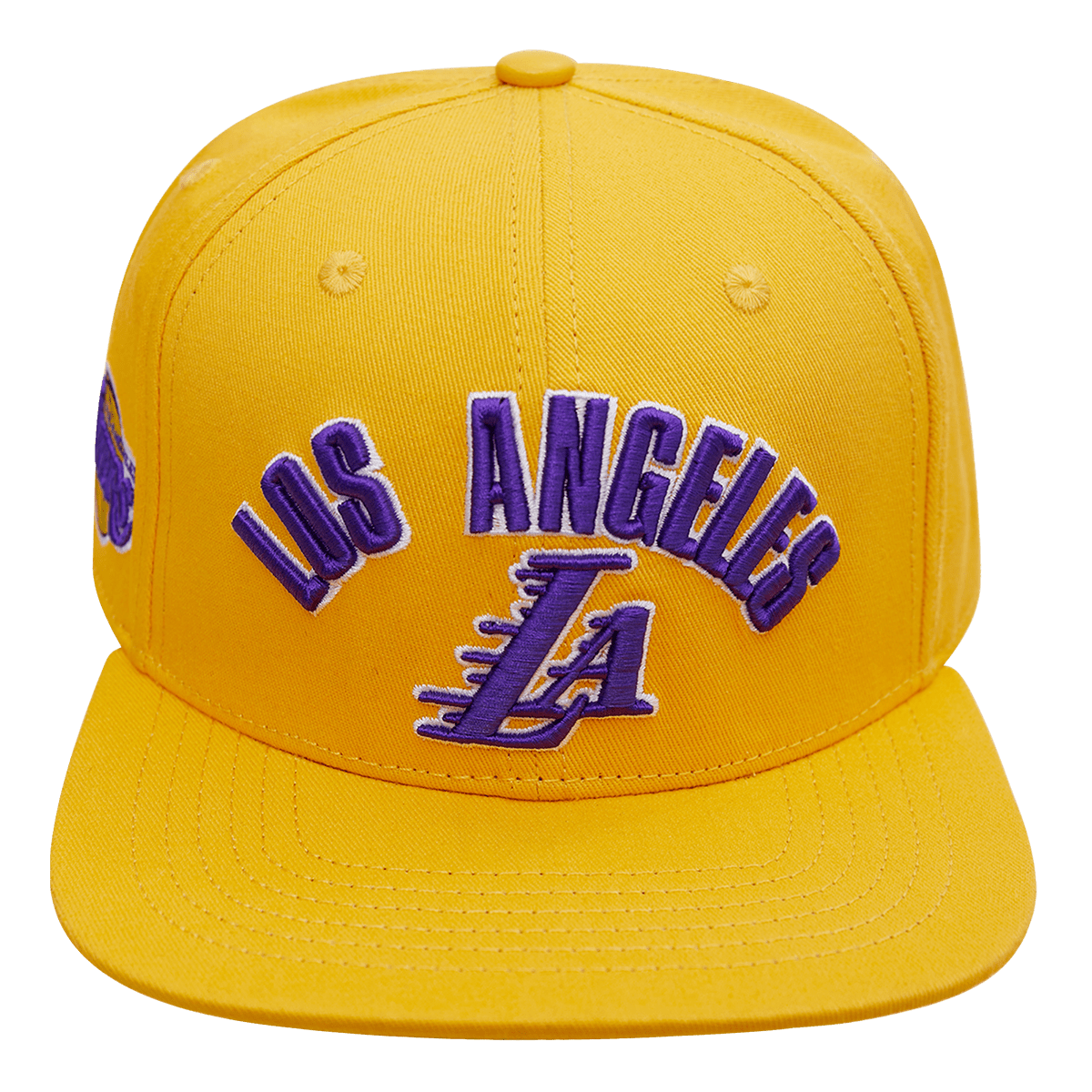 LOS ANGELES LAKERS STACKED LOGO WOOL SNAPBACK HAT (YELLOW) – Pro Standard