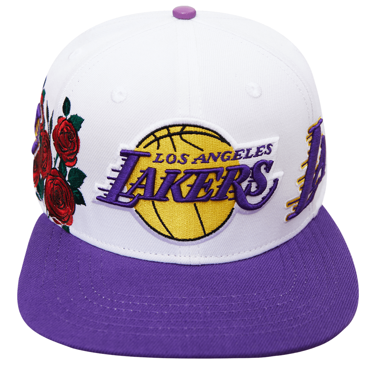 LOS ANGELES LAKERS ROSES SNAPBACK HAT (WHITE) – Pro Standard