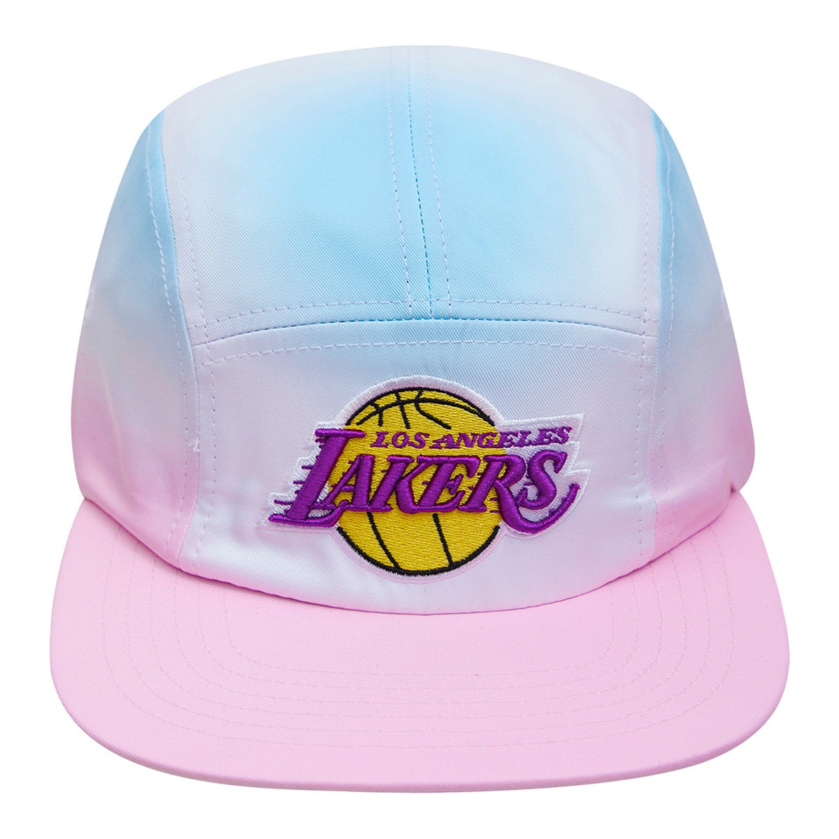 LOS ANGELES LAKERS LOGO 5 PANEL HAT OMBRE (BLUE/WHITE/PINK)