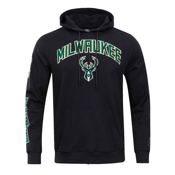 NBA MILWAUKEE BUCKS CLASSIC PO MEN´S FZ PO HOODIE (BLACK) – Pro