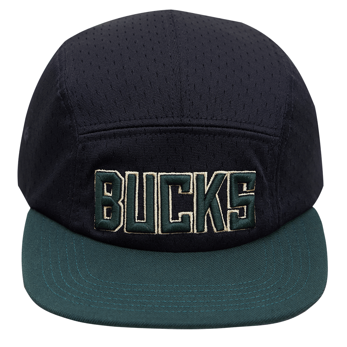 MILWAUKEE BUCKS LOGO MESH 5 PANEL HAT (BLACK) – Pro Standard