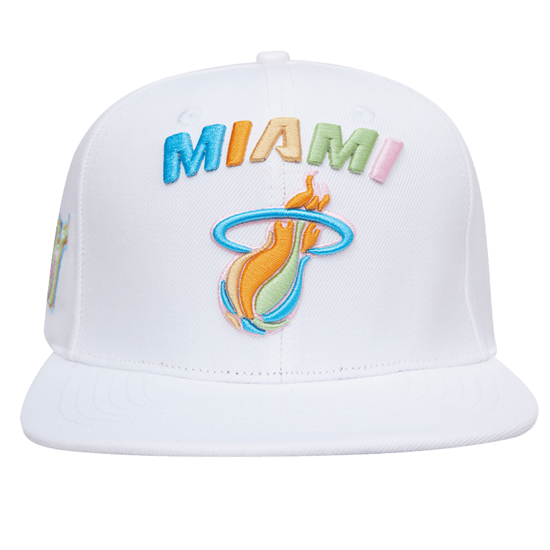 MIAMI HEAT CLASSIC LOGO SNAPBACK HAT (WHITE) – Pro Standard