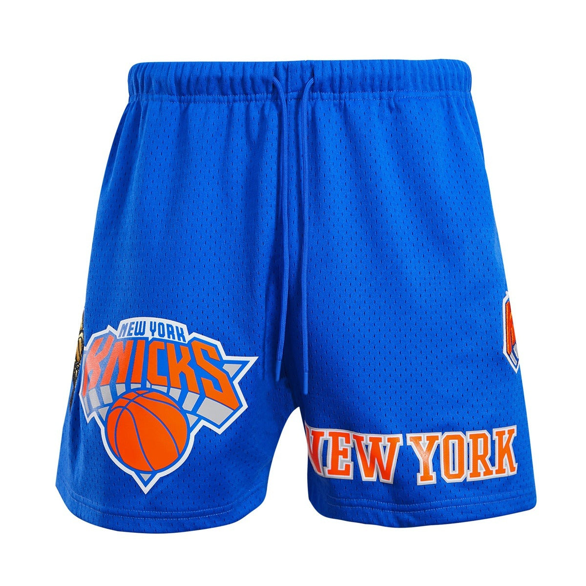 NBA NEW YORK KNICKS LOGO MEN'S MESH SHORT (ROYAL BLUE)