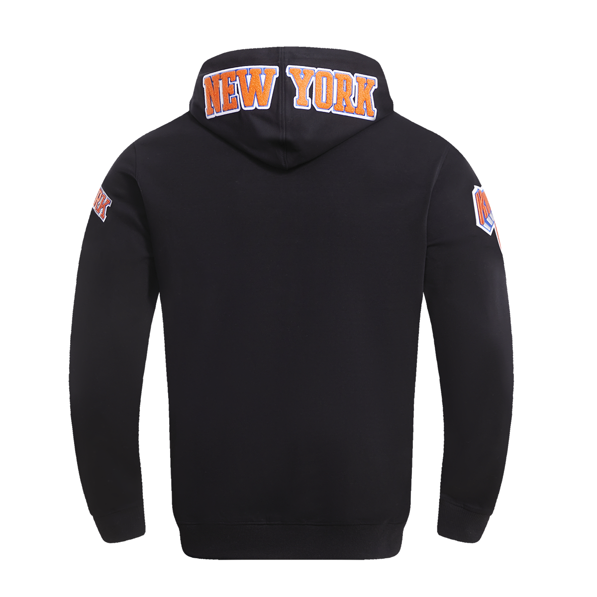 NBA NEW YORK KNICKS CLASSIC CHENILLE MEN S FZ PO HOODIE BLACK Pro Standard