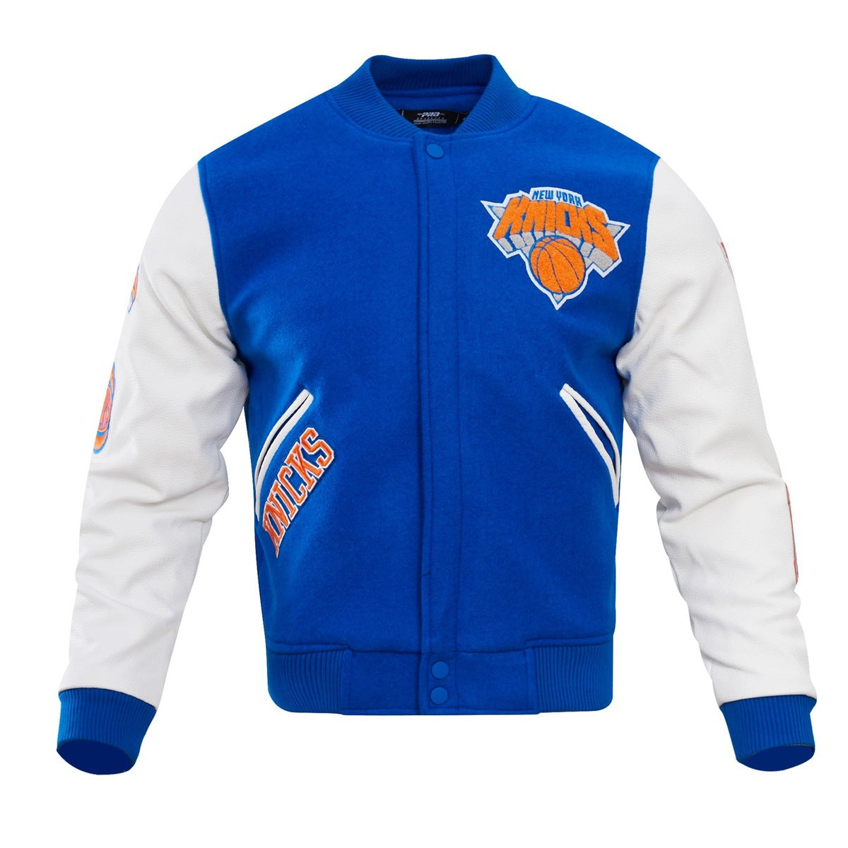 New York Mets Pro Standard Mash Up Logo Varsity Full-Zip Jacket - Royal