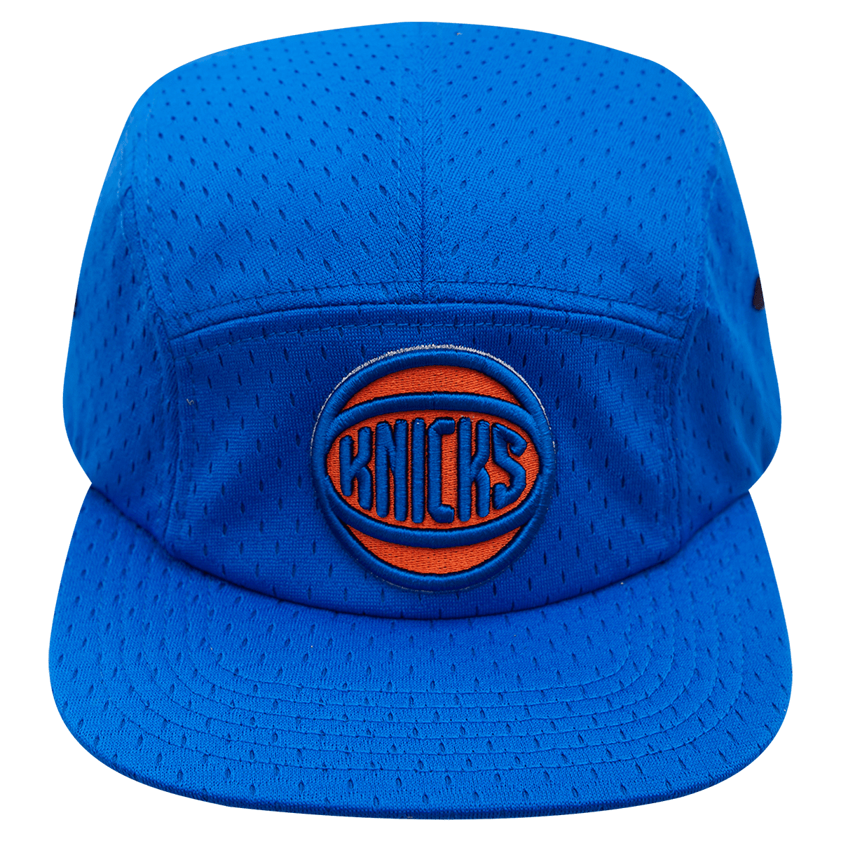 NBA NEW YORK KNICKS LOGO MESH UNISEX 5 PANEL HAT ROYAL BLUE Pro Standard