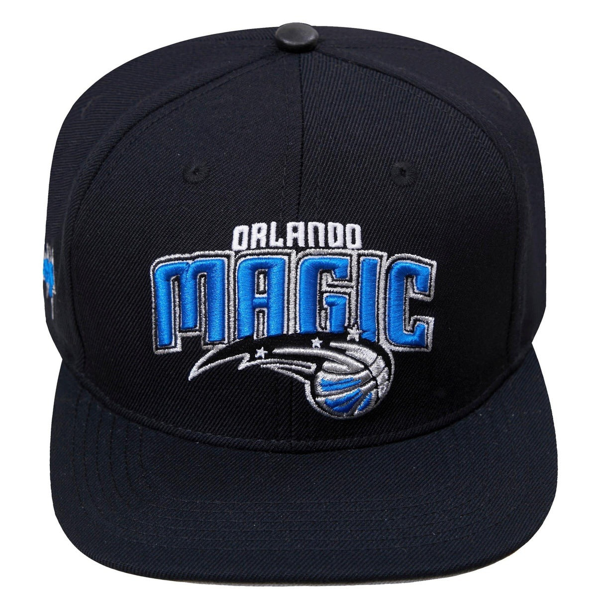 NBA ORLANDO MAGIC RETRO CLASSIC UNISEX LOGO WOOL SNAPBACK HAT (BLACK/GRAY)