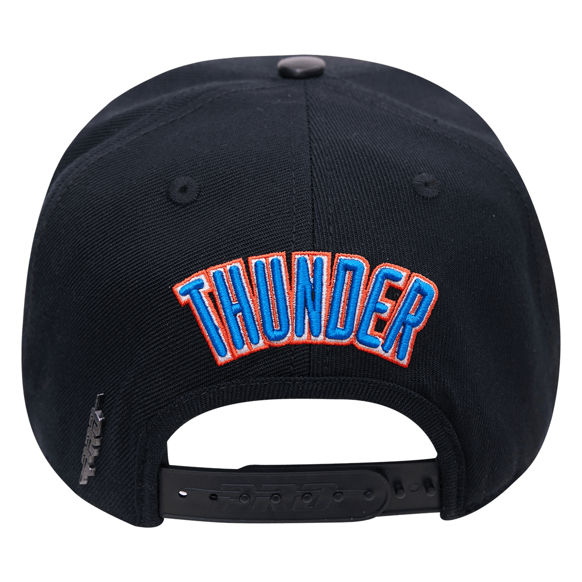 OKLAHOMA CITY THUNDER CLASSIC LOGO SNAPBACK HAT (BLACK)