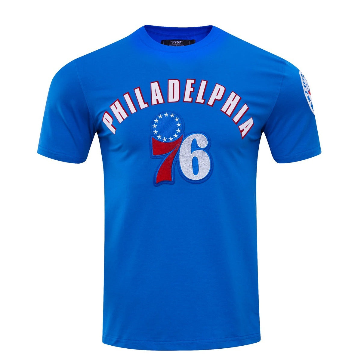NBA PHILADELPHIA 76ERS CLASSIC BRISTLE MEN'S TEE (ROYAL BLUE)