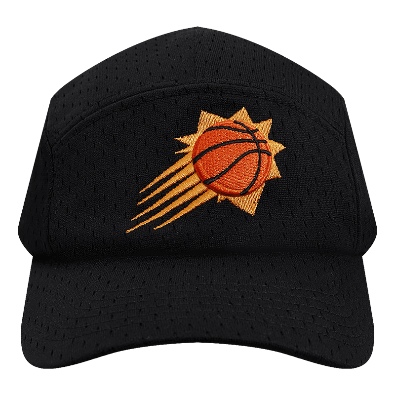 NBA PHOENIX SUNS LOGO MESH UNISEX 5 PANEL HAT (BLACK)
