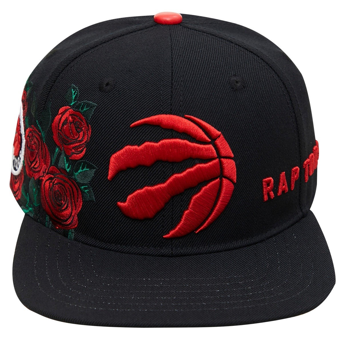 Women's Pro Standard Cream Toronto Raptors Roses Satin Full-Snap Jacket