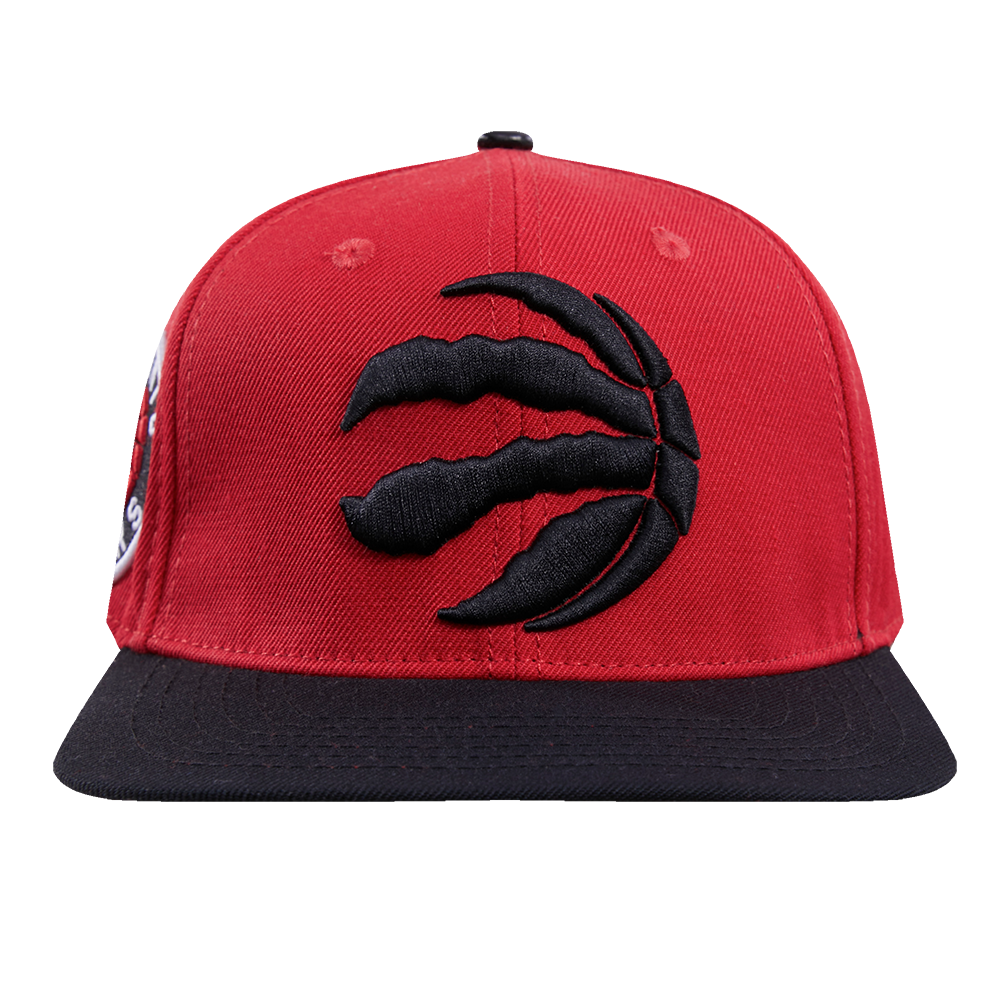 NBA TORONTO RAPTORS RETRO CLASSIC UNISEX PRIMARY LOGO WOOL SNAPBACK HAT (RED/BLACK)