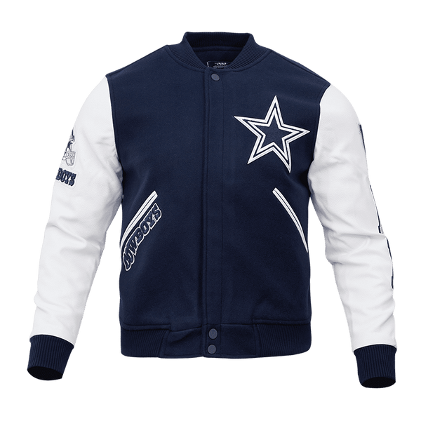 Nike, Jackets & Coats, Nike Team Dallas Cowboys Letterman Varsity Jacket  Wool Leather Quilted Mens L