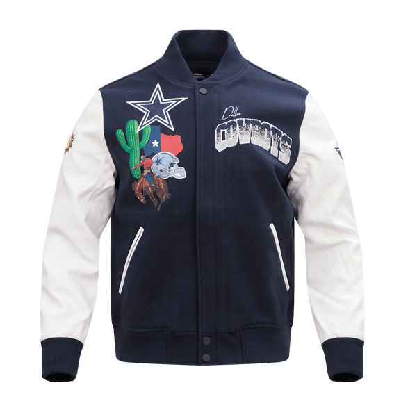 HOUSTON ASTROS RETRO HOME TOWN WOOL VARSITY JACKET (MIDNIGHT NAVY/WHIT –  Pro Standard