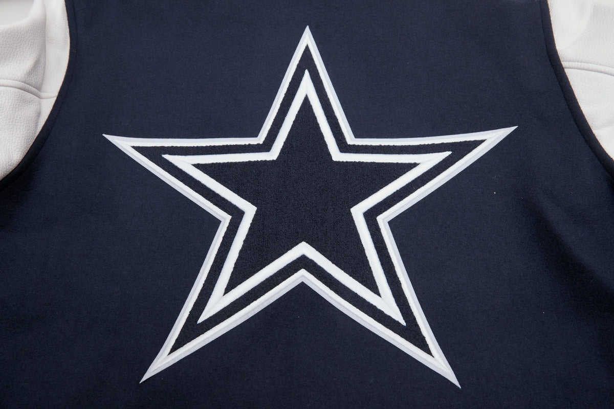 DALLAS COWBOYS HOME TOWN SATIN JACKET (MIDNIGHT NAVY) – Pro Standard