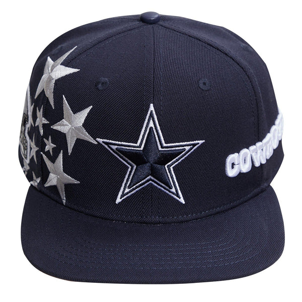 Men's Pro Standard Navy Dallas Cowboys Stacked Snapback Hat