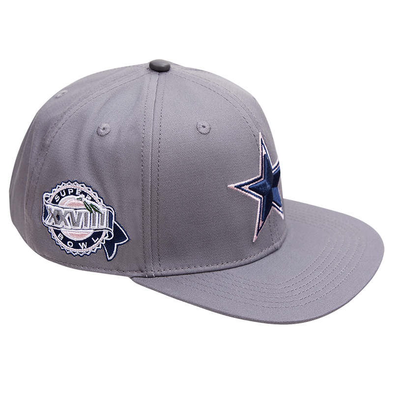 Pro Standard Dallas Cowboys Script Logo Snapback Hat (Navy/Pink) FDC741238