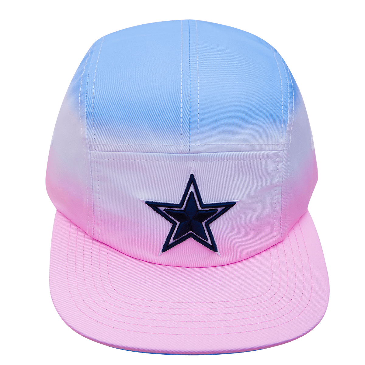 DALLAS COWBOYS 5 PANEL HAT OMBRE (BLUE/WHITE/PINK)