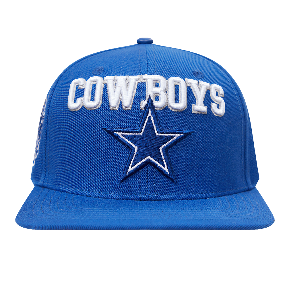 NFL DALLAS COWBOYS RETRO CLASSIC UNISEX LOGO WOOL SNAPBACK HAT (DODGER BLUE)