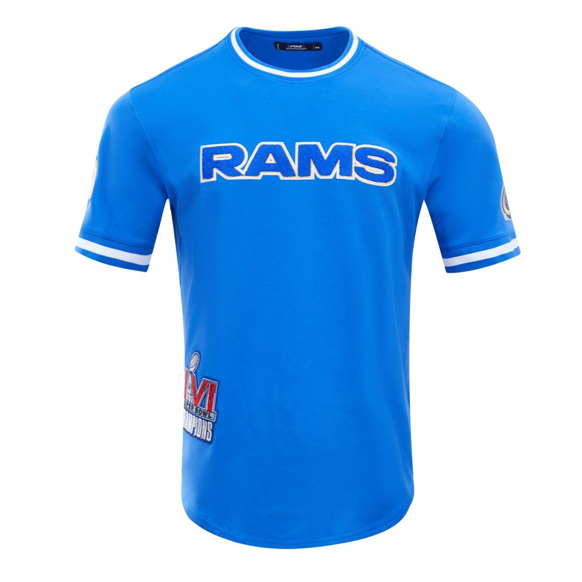 NFL LOS ANGELES RAMS CLASSIC CHENILLE MEN'S TEE (ROYAL BLUE)