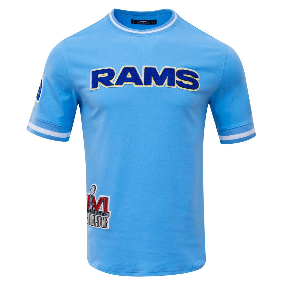 NFL LOS ANGELES RAMS CLASSIC CHENILLE MEN'S TEE (UNIVERSITY BLUE)