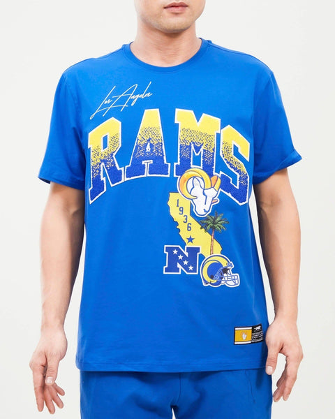 Men's Pro Standard Royal Los Angeles Rams Old English T-Shirt Size: Medium