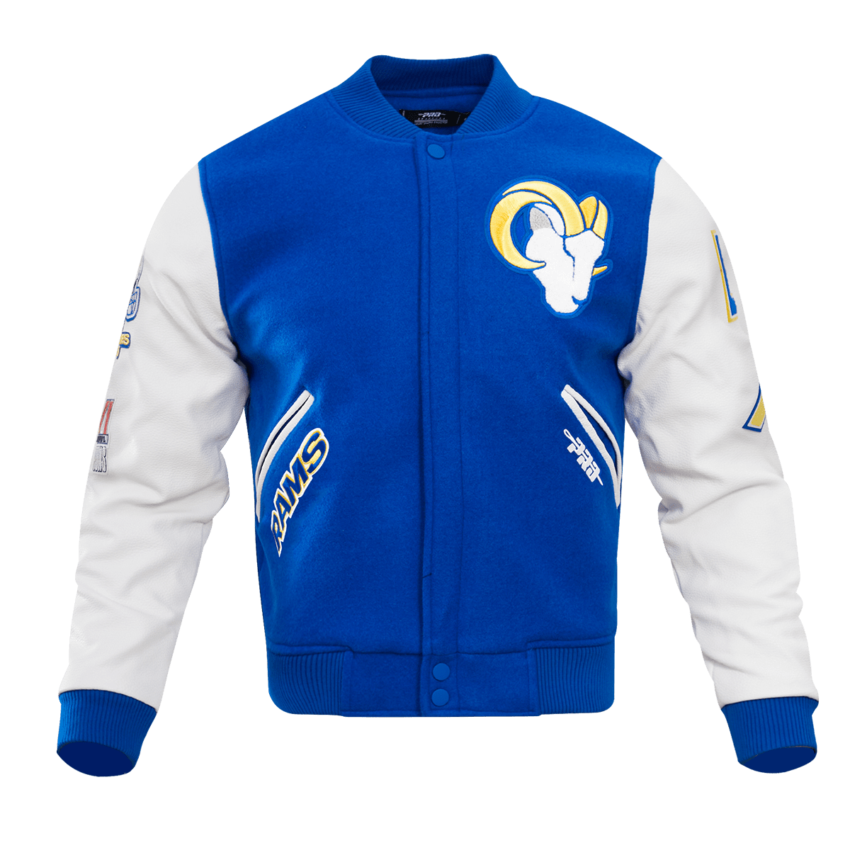 Men's Pro Standard Navy/White Los Angeles Chargers Logo Varsity Full-Zip  Jacket