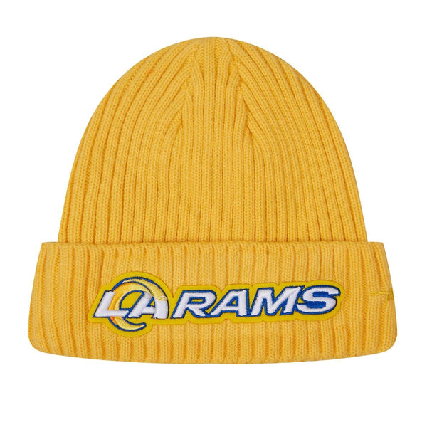 LOS ANGELES RAMS CLASSIC CORE BEANIE (YELLOW) – Pro Standard