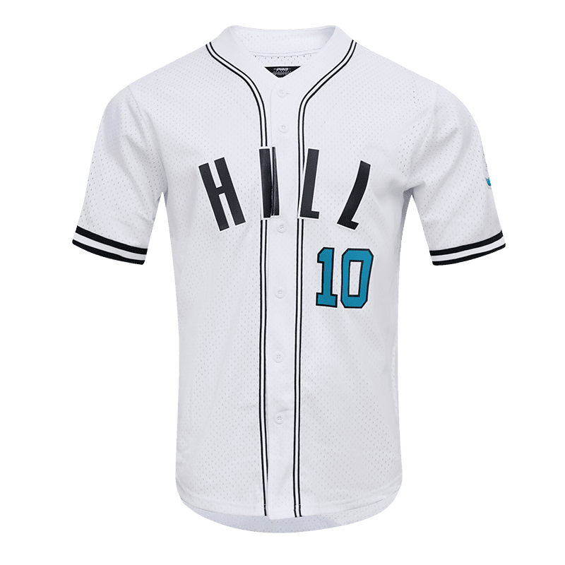 Men's Pro Standard Tyreek Hill White Miami Dolphins Mesh Baseball Button-Up T-Shirt Size: Extra Large