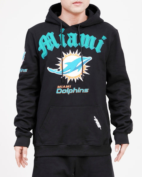 MIAMI DOLPHINS OLD ENGLISH LOGO HOODIE (BLACK) – Pro Standard