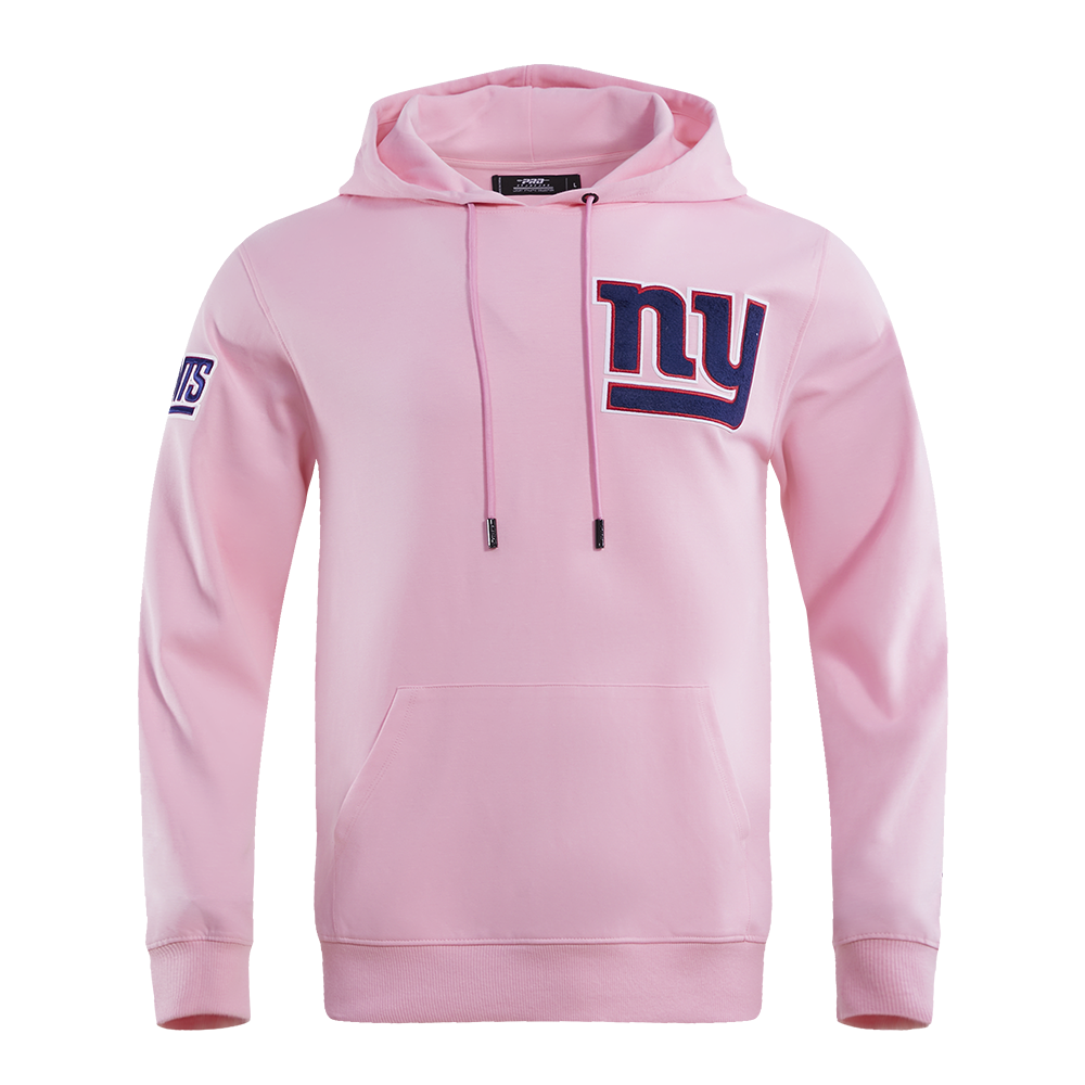 NEW YORK GIANTS CLASSIC CHENILLE DK PO HOODIE (PINK)