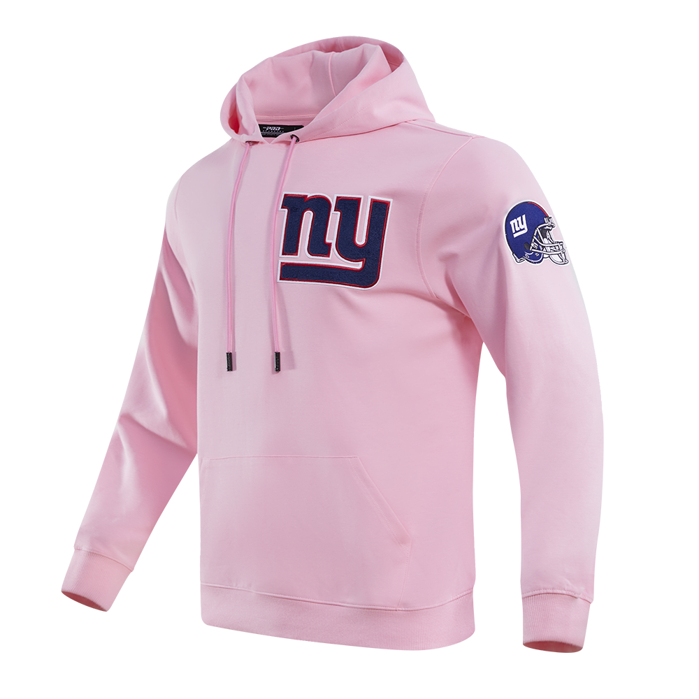 NFL NEW YORK GIANTS CLASSIC CHENILLE MEN S PO HOODIE PINK Pro Standard
