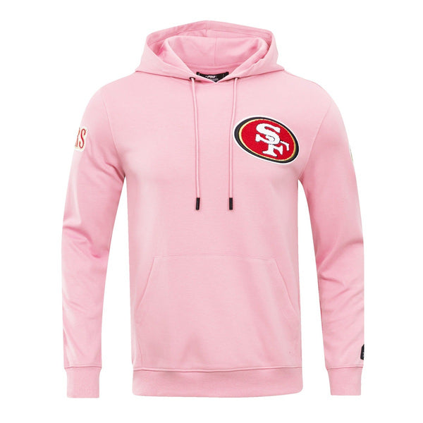 San Francisco 49ers Pro Standard Women's Triple Pink Cropped Pullover Hoodie