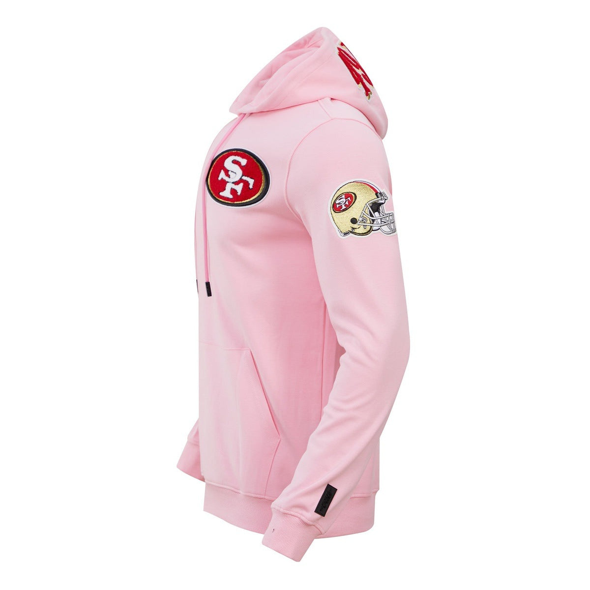 San Francisco 49ers Pro Standard Women's Triple Pink Cropped Pullover Hoodie