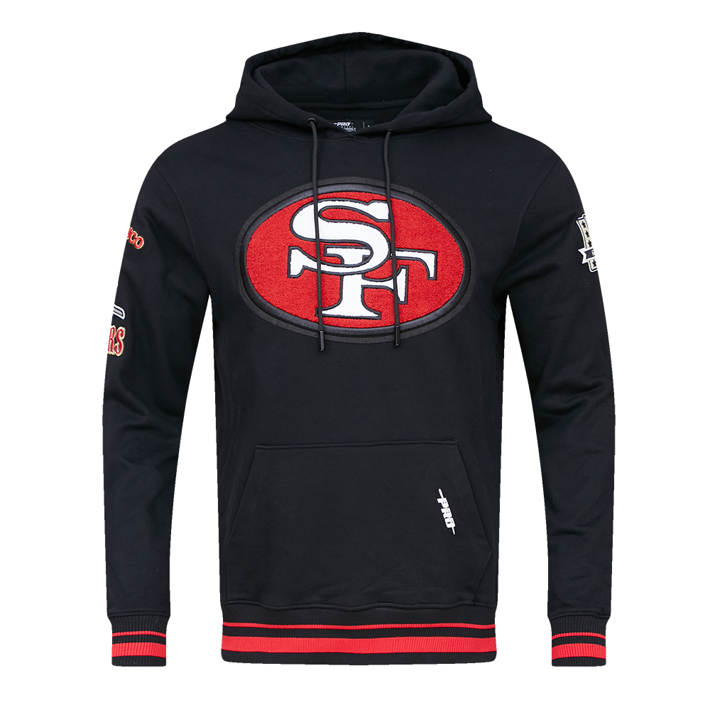 San Francisco 49ers Pro Standard Women's Triple Pink Cropped Pullover Hoodie