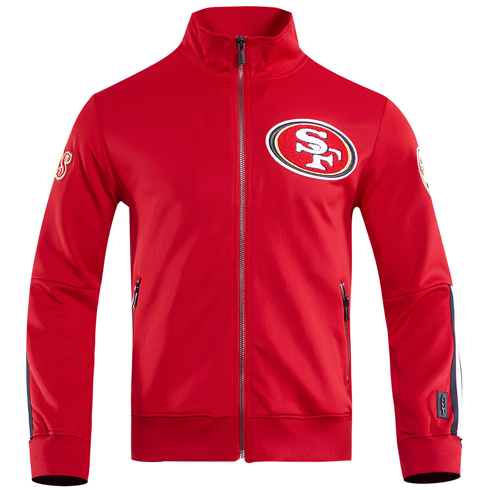 San Francisco 49ers Pro Standard Logo Varsity Full-Zip Jacket - Red/White  Size