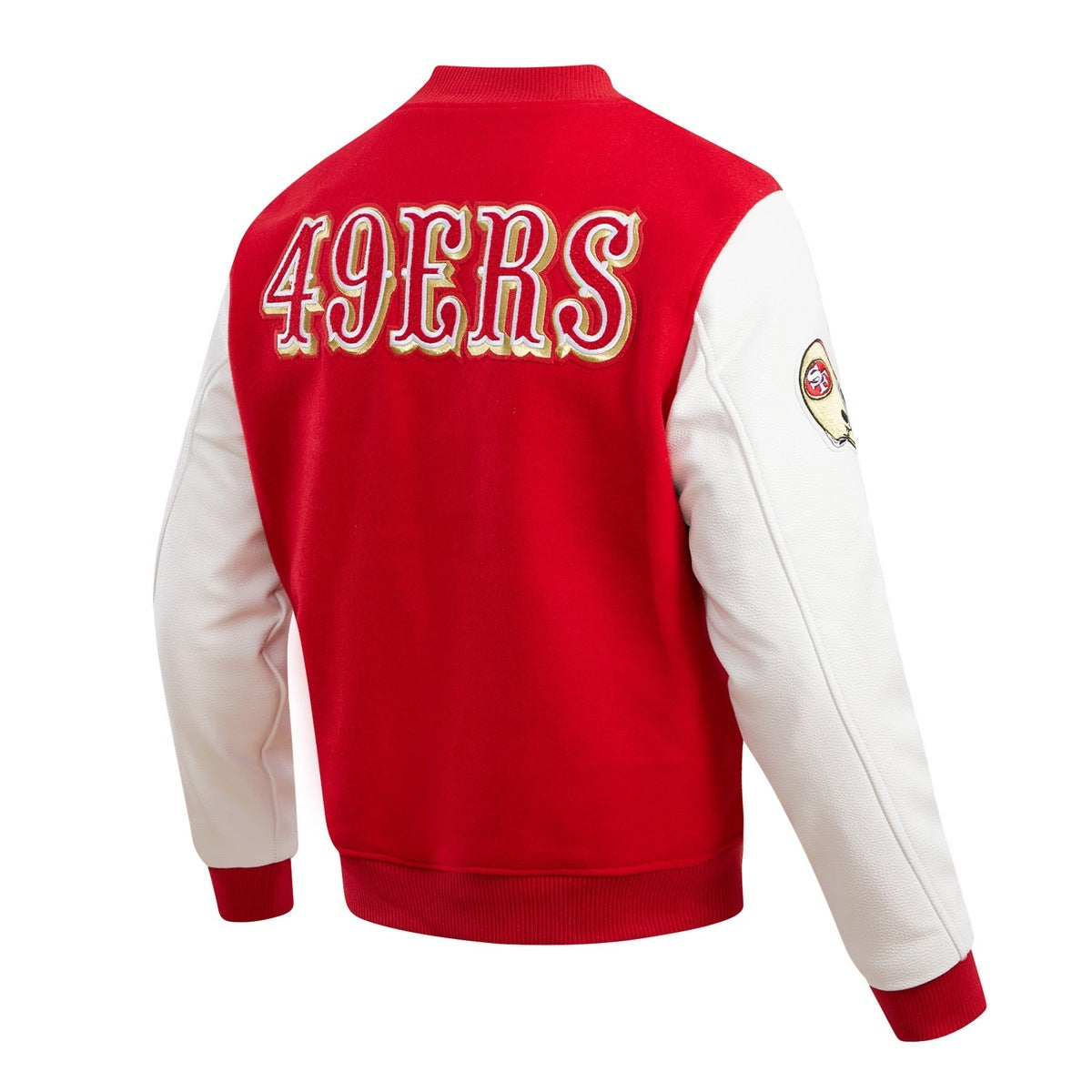 San Francisco 49ers Pro Standard Retro Classic Varsity Full-Zip Jacket -  Cream