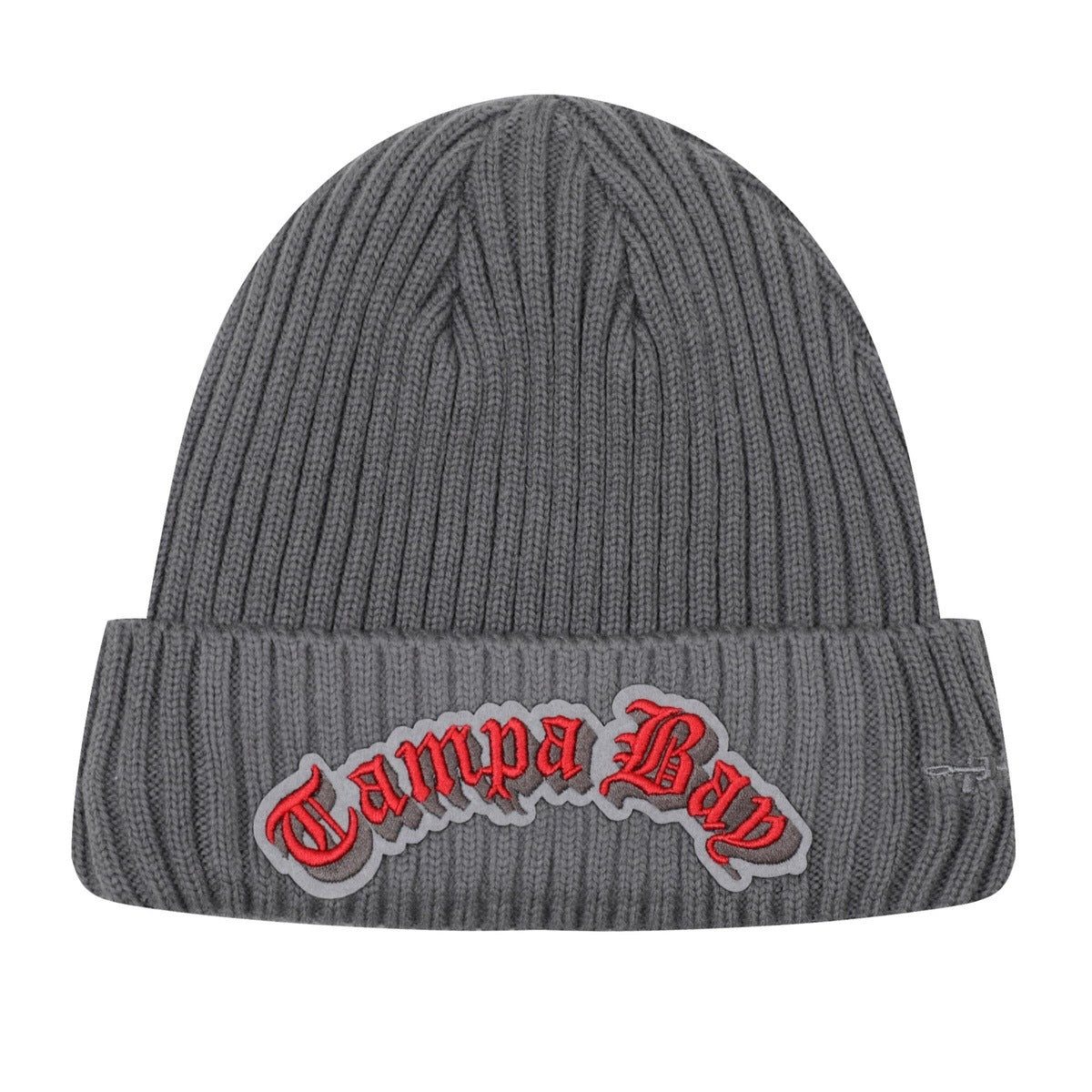 TAMPA BAY BUCCANEERS OLD ENGLISH BEANIE (GRAY)