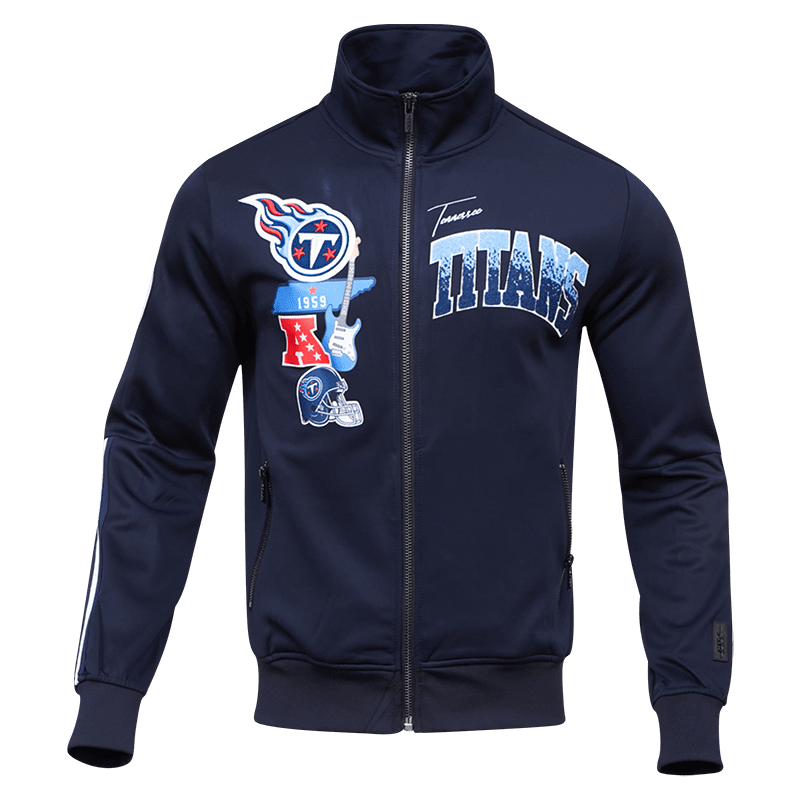 TENNESSEE TITANS HOME TOWN DK TRACK JACKET (MIDNIGHT NAVY)