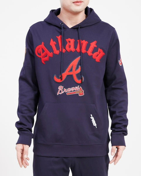 ATLANTA BRAVES CLASSIC FLC PO HOODIE (MIDNIGHT NAVY)