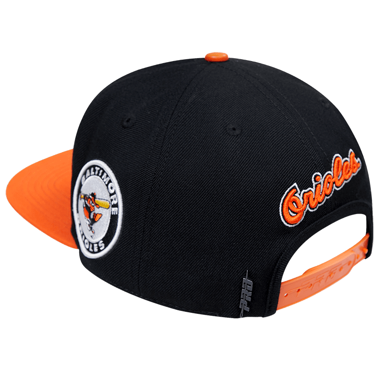 MLB BALTIMORE ORIOLES RETRO CLASSIC UNISEX PRIMARY LOGO WOOL SNAPBACK (BLACK/ORANGE)