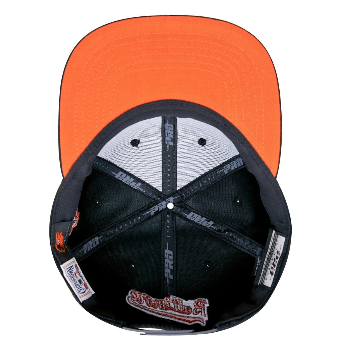 MLB BALTIMORE ORIOLES RETRO CLASSIC UNISEX LOGO WOOL SNAPBACK HAT (BLACK)