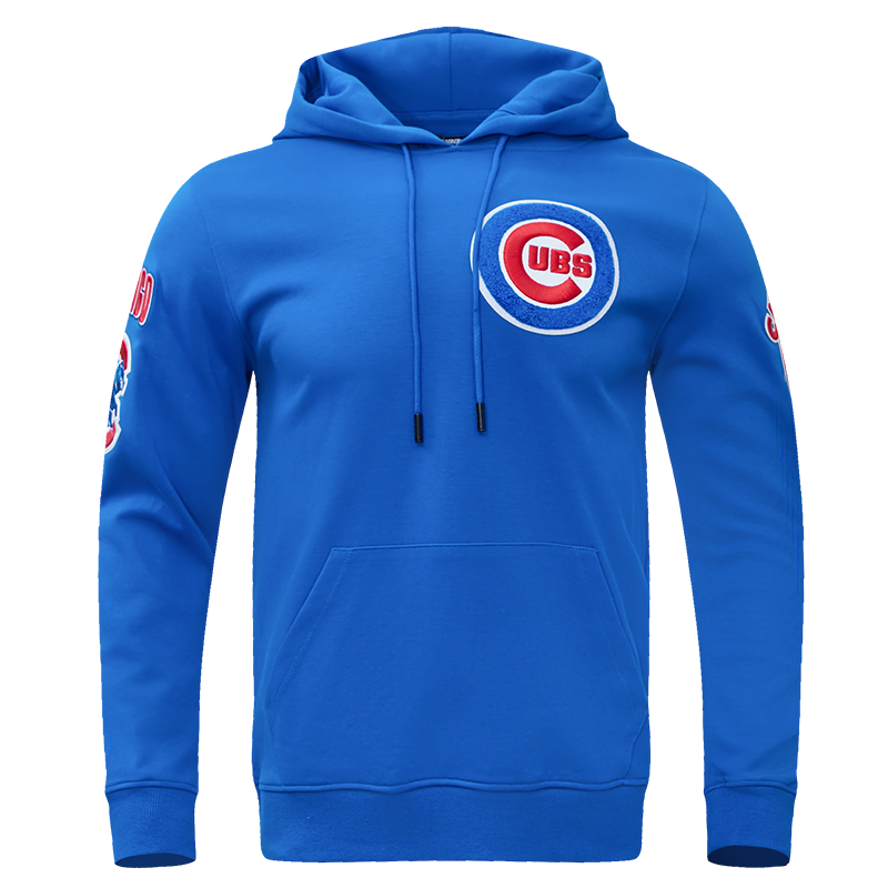 CHICAGO CUBS CLASSIC CHENILLE DK PO HOODIE (BLUE)