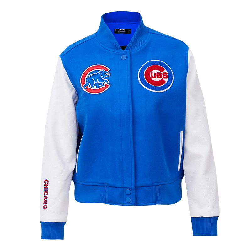 CHICAGO CUBS CLASSIC WOOL VARSITY JACKET (ROYAL/WHITE)