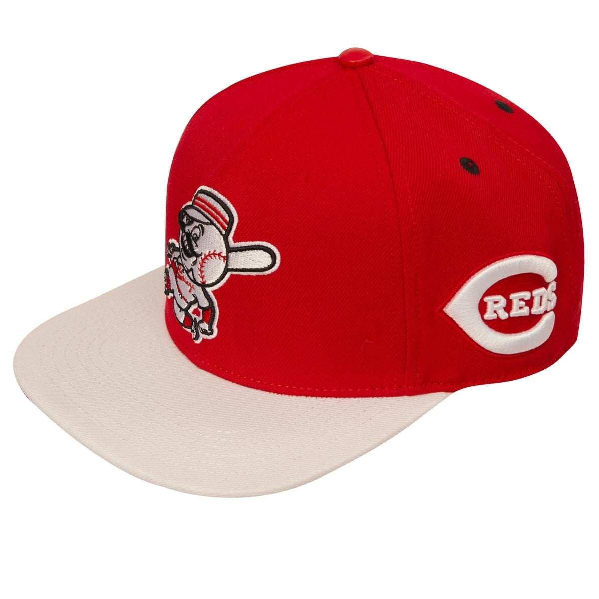 MLB CINCINNATI REDS RETRO CLASSIC UNISEX PRIMARY LOGO WOOL SNAPBACK HAT (RED / WHITE)