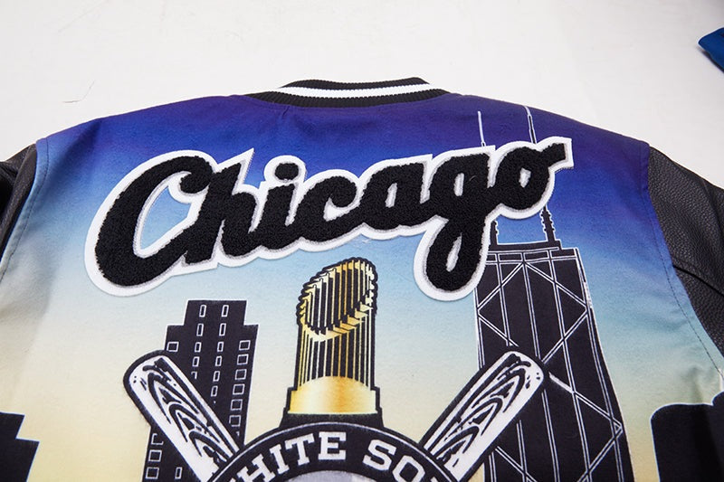 Pro Standard Mens MLB Chicago White Sox Mash Up Logo Hoodie LCW533407-BLK  Black