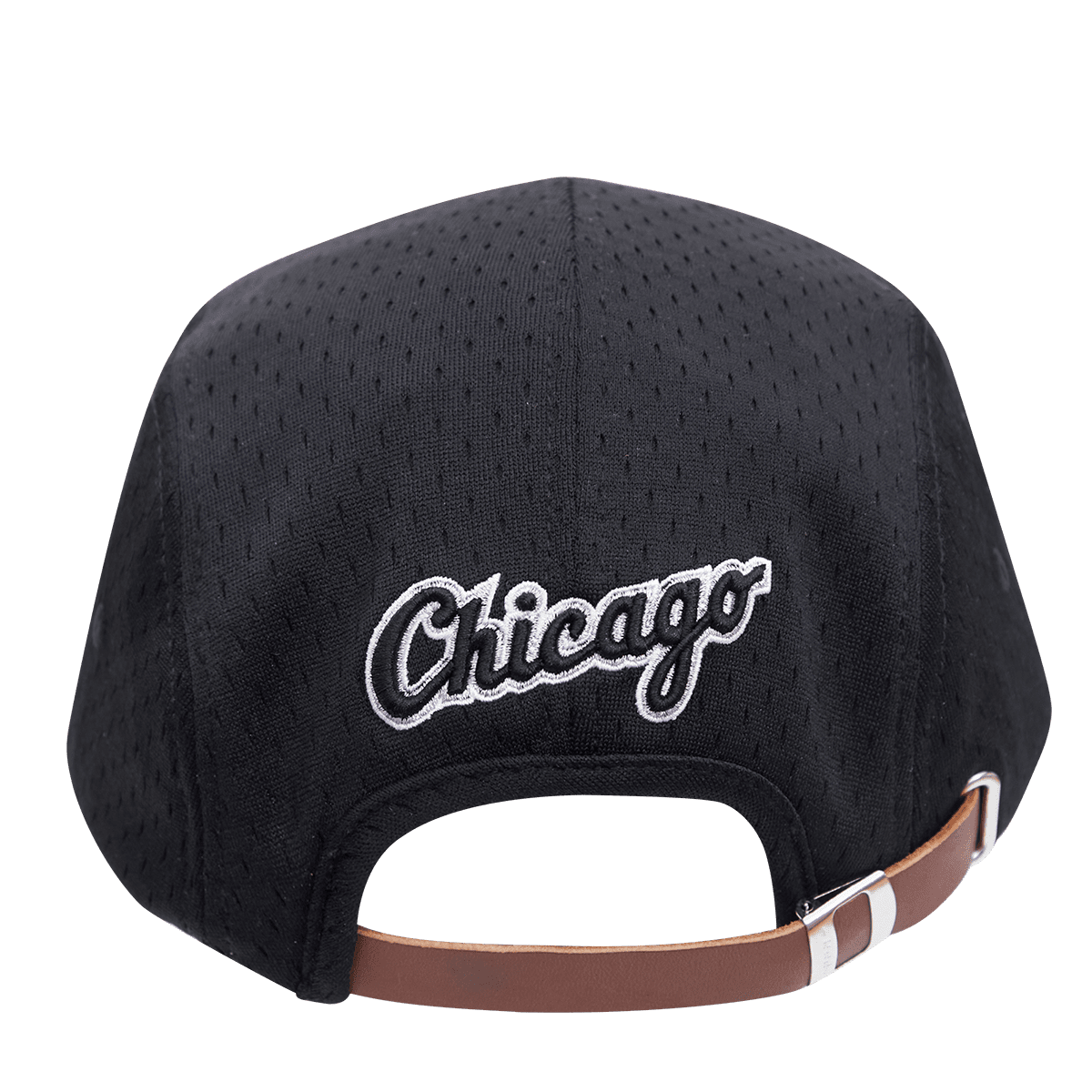 MLB CHICAGO WHITE SOX LOGO MESH UNISEX 5 PANEL HAT (BLACK)
