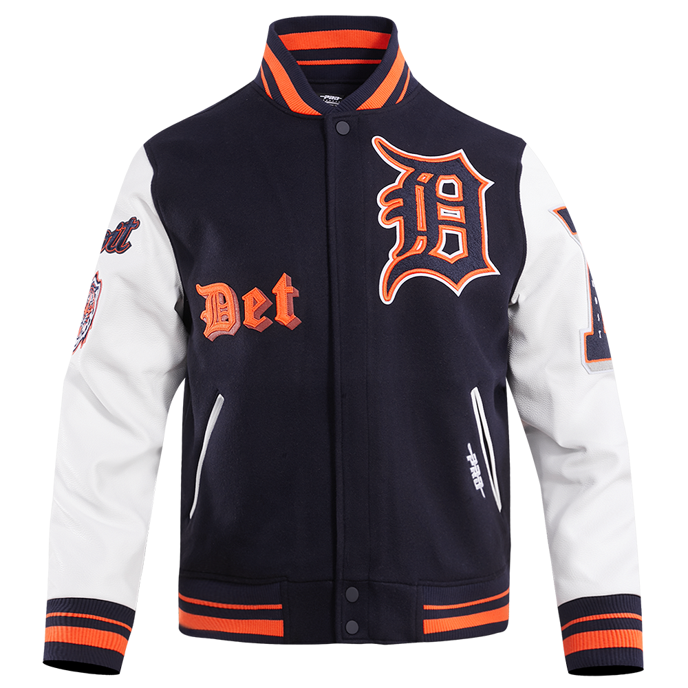 Pro Standard Detroit Tigers Retro Classic Varsity Jacket (Eggshell
